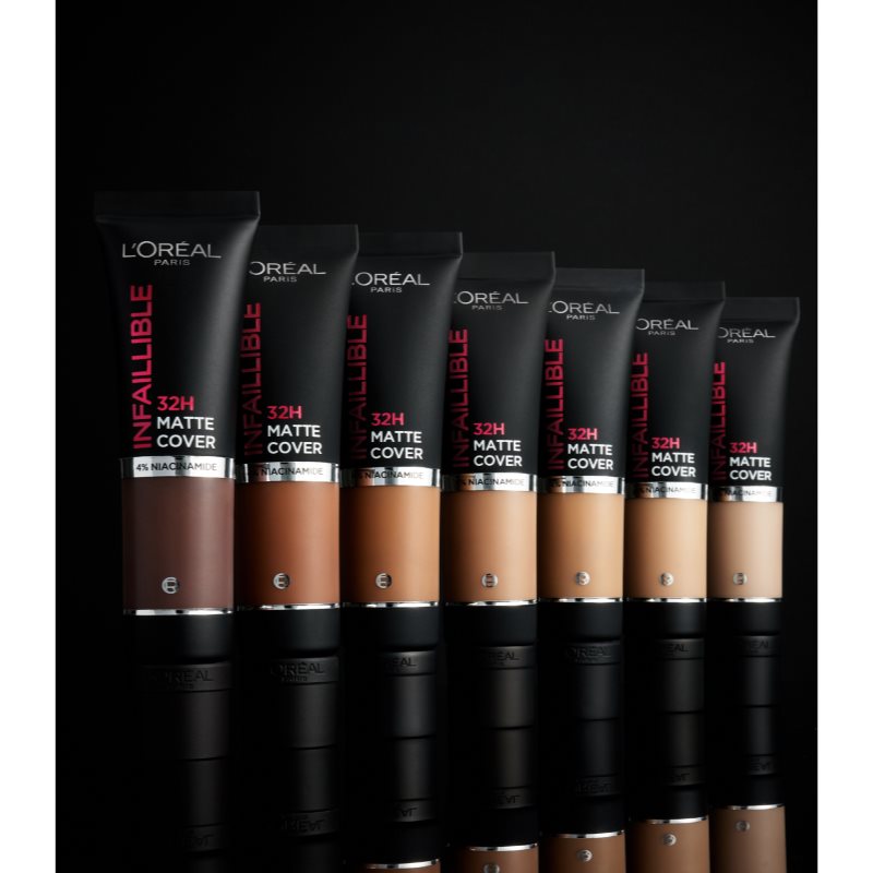 L’Oréal Paris Infallible 32H Matte Cover стійкий матуючий тональний крем SPF 25 відтінок 110 (Cool Undertone) 30 мл