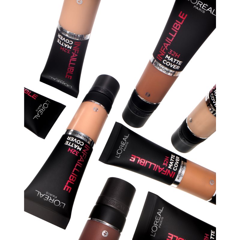 L’Oréal Paris Infallible 32H Matte Cover стійкий матуючий тональний крем SPF 25 відтінок 300 (Cool Undertone) 30 мл