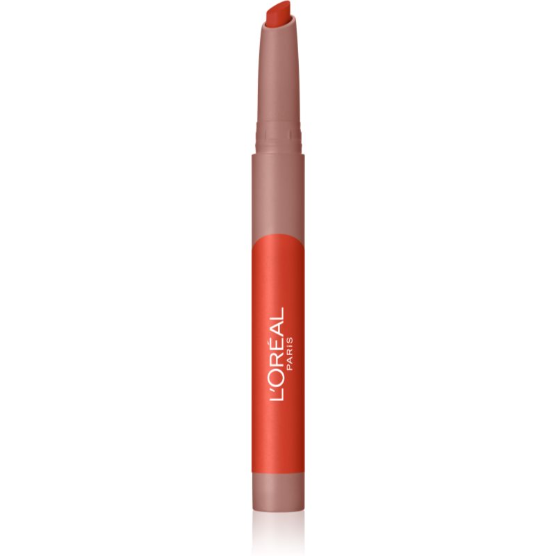 L'Oréal Paris Infaillible Matte Lip Crayon 1,3 g rúž pre ženy 110 Caramel Rebel rúž v ceruzke