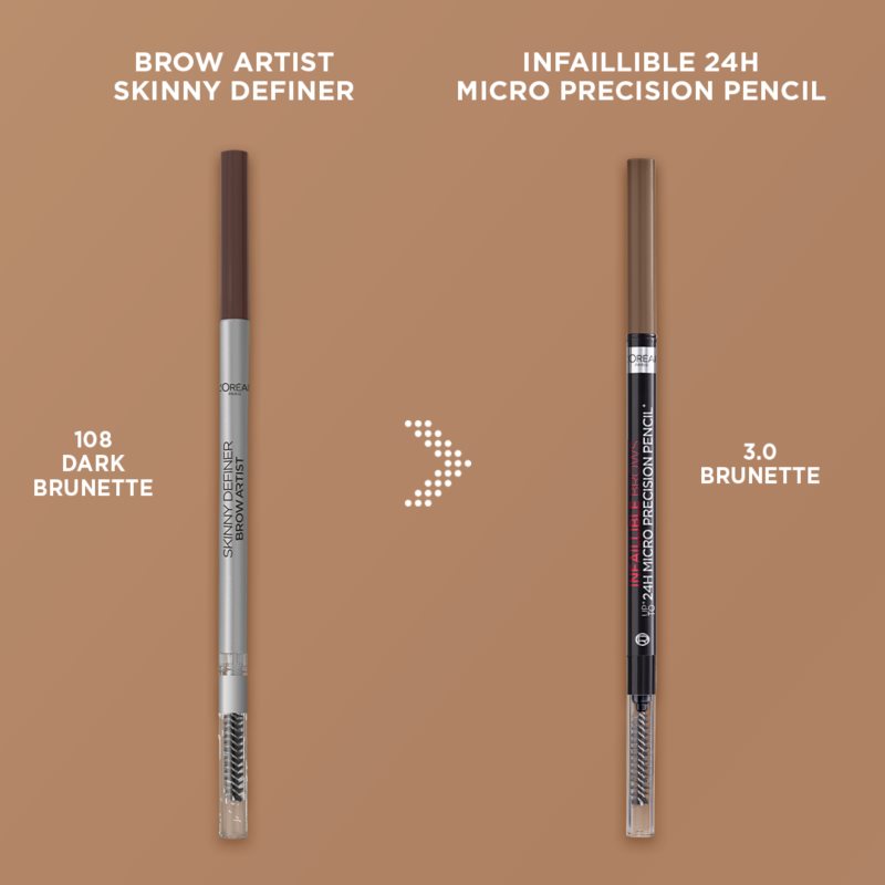 L’Oréal Paris Infaillible Brows Augenbrauenstift Farbton 3.0. Brunette 1,2 g