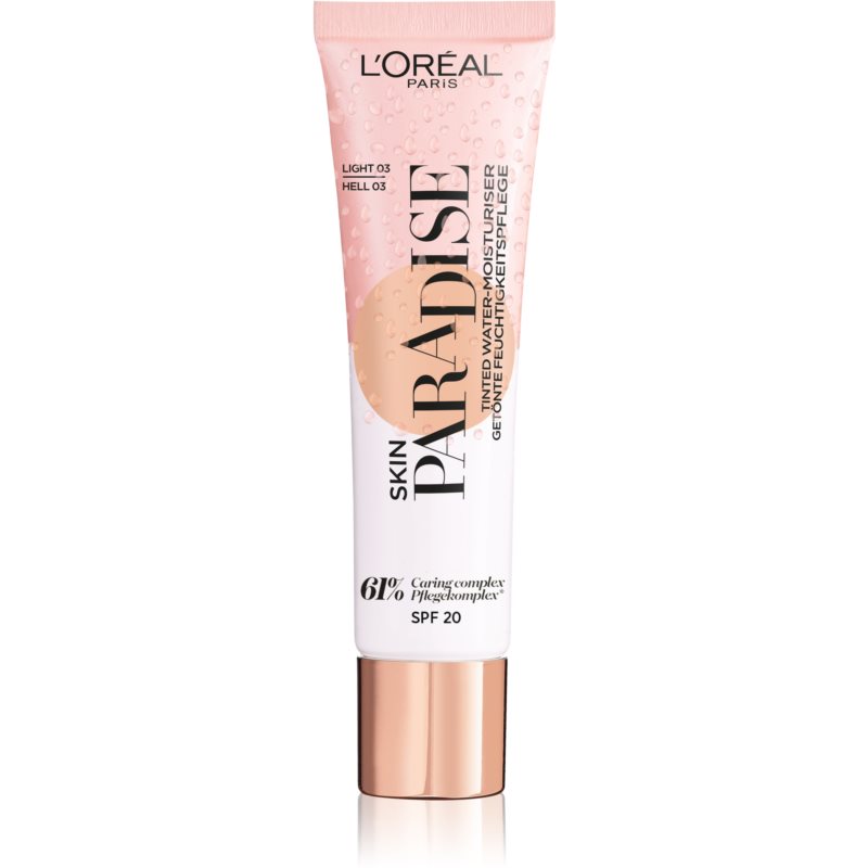 L’Oréal Paris Wake Up & Glow Skin Paradise tónující hydratační krém odstín Light 03 30 ml