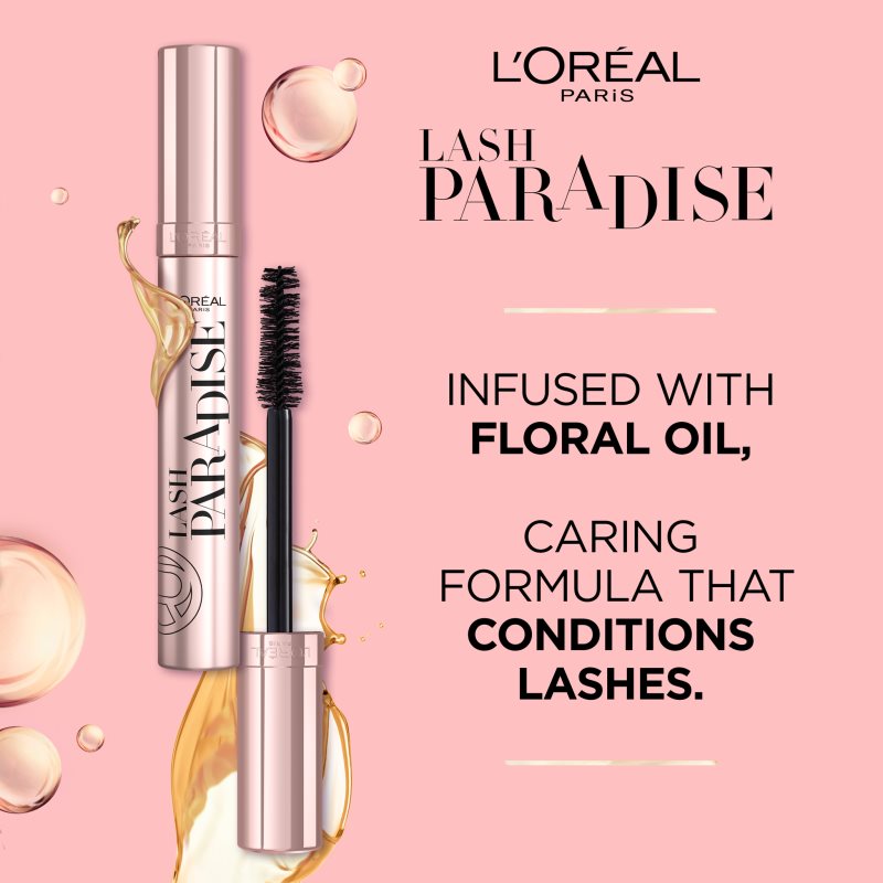 L’Oréal Paris Lash Paradise lengthening mascara for extra volume Intense Black 6,4 ml