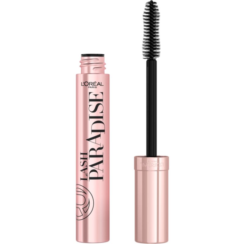 L'Oréal Paris Lash Paradise 6,4 ml špirála pre ženy Intense Black objemová riasenka; predlžujúca riasenka