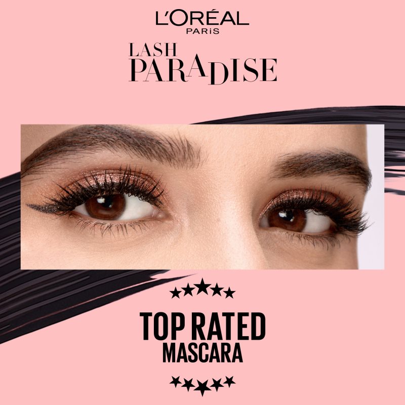 L’Oréal Paris Lash Paradise Intense Black об'ємна та подовжуюча туш для вій відтінок Intense Black 6,4 мл