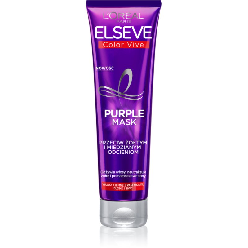 L’Oréal Paris Elseve Color-Vive Purple Närande mask För blont och slingat hår 150 ml female