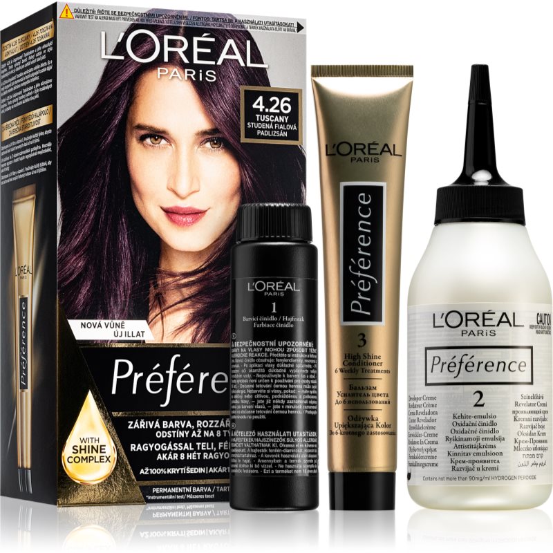 

L’Oréal Paris Préférence фарба для волосся відтінок 4.26 Tuscany