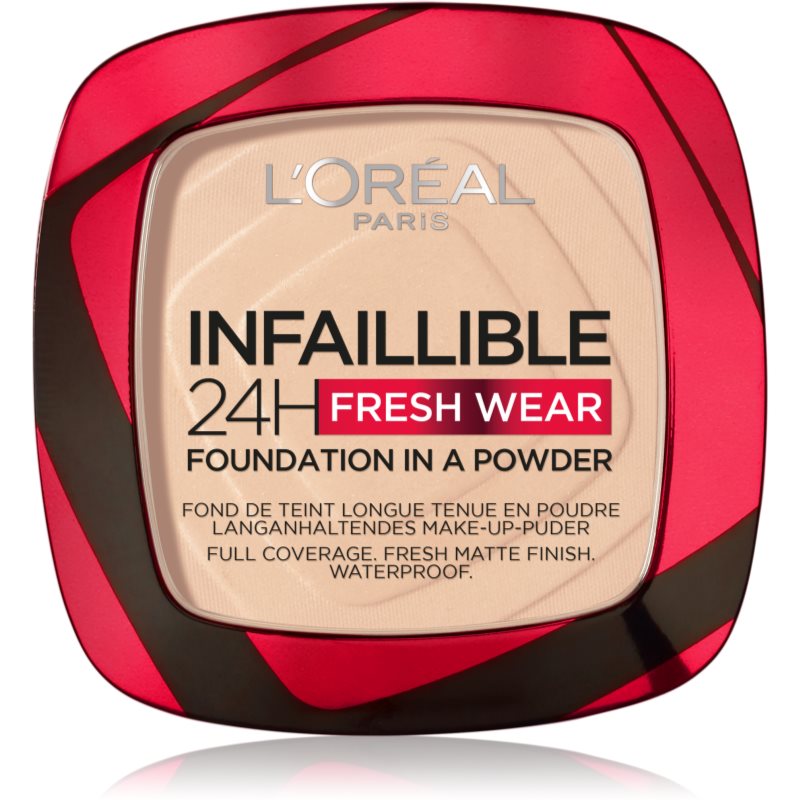 L’Oréal Paris Infaillible Fresh Wear 24h компактна тональна крем-пудра відтінок 20 Ivory 9 гр