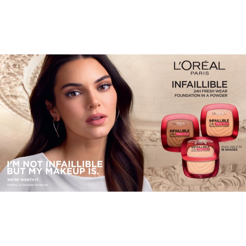 L’Oréal Paris Infaillible Fresh Wear 24h компактна тональна крем-пудра відтінок 130 9 гр