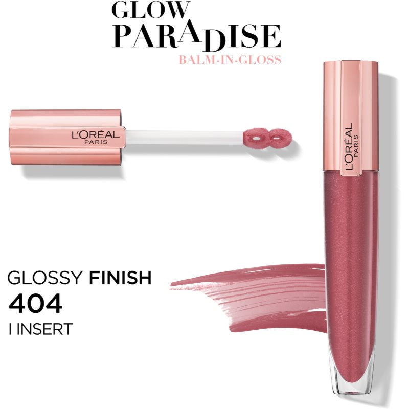 L’Oréal Paris Glow Paradise Balm In Gloss блиск для губ з гіалуроновою кислотою відтінок 404 I Insert 7 мл