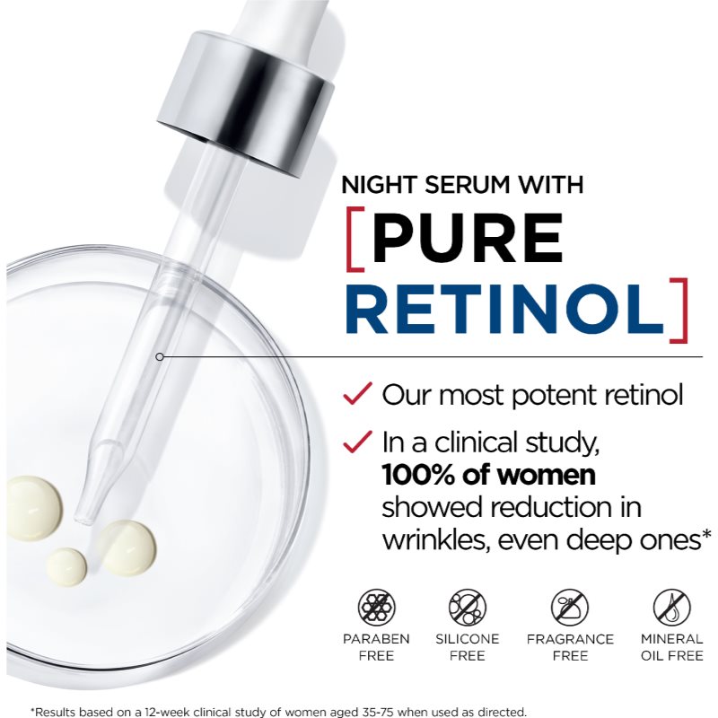 L’Oréal Paris Revitalift Laser Pure Retinol нічна сироватка проти зморшок 30 мл