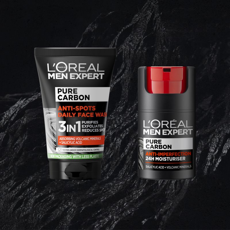 L’Oréal Paris Men Expert Pure Carbon 3-in-1 Cleansing Gel To Treat Skin Imperfections 100