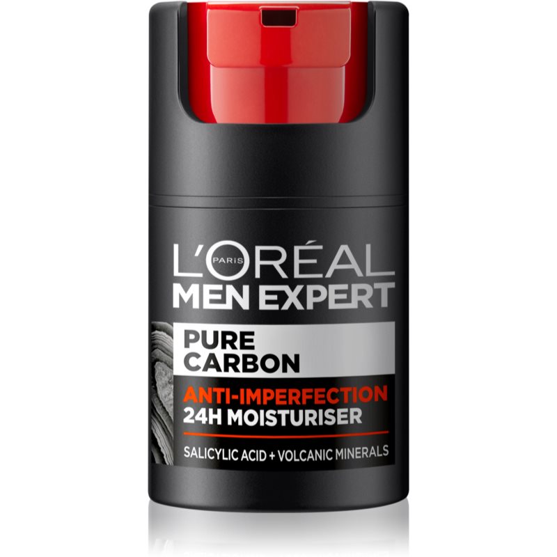 L’Oréal Paris Men Expert Pure Carbon Feuchtigkeitsspendende Tagescreme gegen die Unvollkommenheiten der Haut 50 g