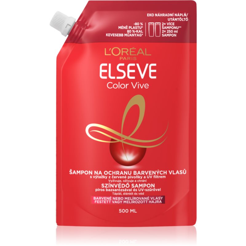 L’Oréal Paris Elseve Color-Vive šampon pro barvené vlasy náhradní náplň 500 ml