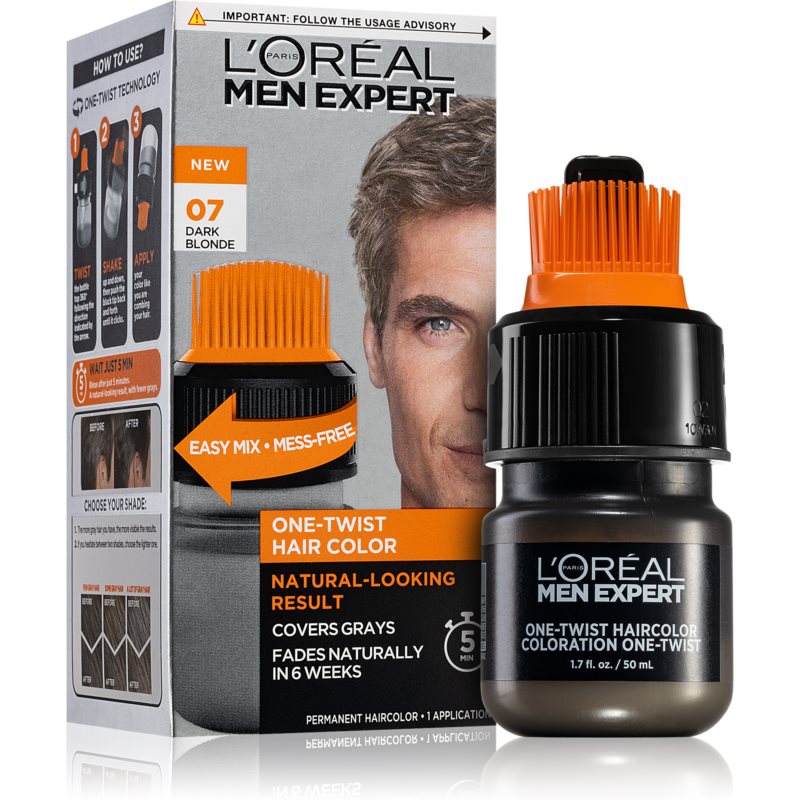 L’Oréal Paris Men Expert One Twist фарба для волосся з аплікатором для чоловіків 07 Dark Blonde