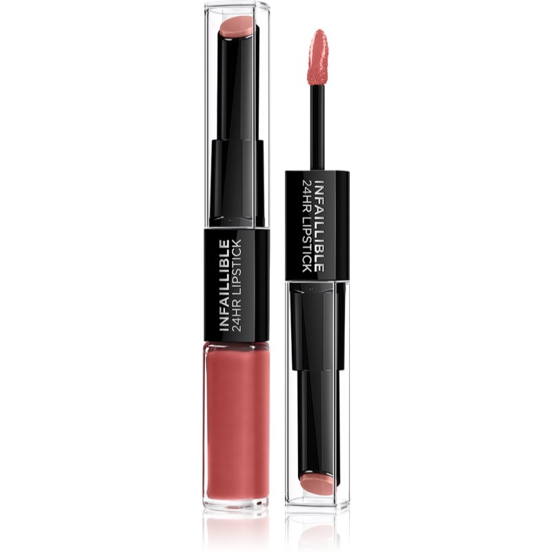 L’Oréal Paris Infallible 24H Long-lasting Lipstick And Lip Gloss 2-in-1 Shade 801 Toujours Toffee 5,7 G