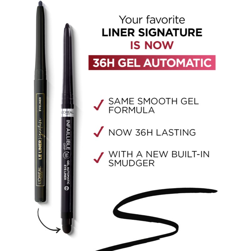 L’Oréal Paris Infaillible Gel Automatic Liner автоматичний олівець для очей відтінок Brown 1 кс