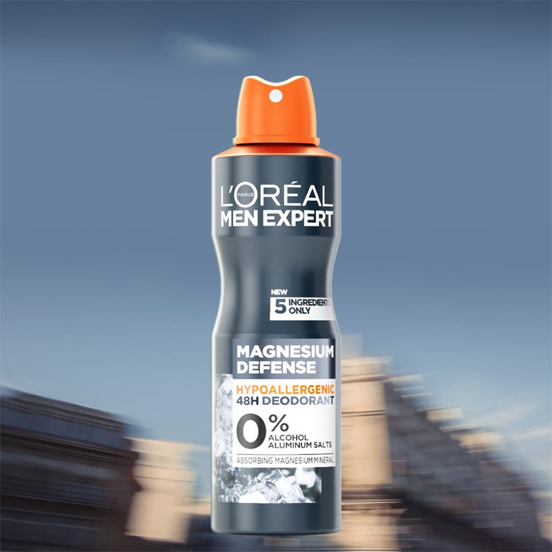 L’Oréal Paris Men Expert Magnesium Defence дезодорант-спрей для чоловіків 150 мл