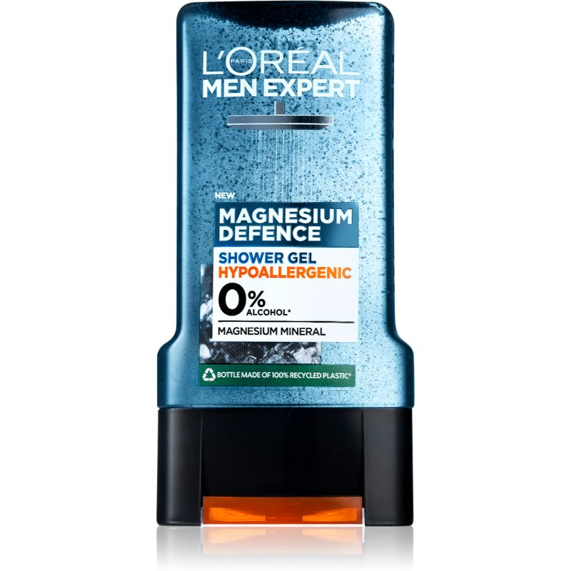 L’Oréal Paris Men Expert Magnesium Defence hipoalergenski gel za prhanje za moške 300 ml