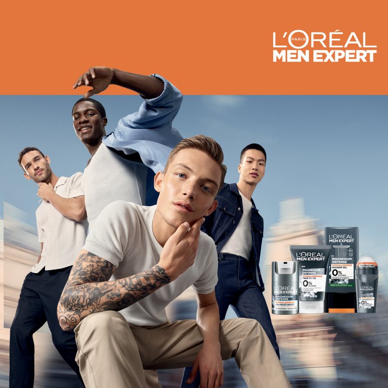 L’Oréal Paris Men Expert Magnesium Defence гіпоалергенний гель для душу для чоловіків 300 мл