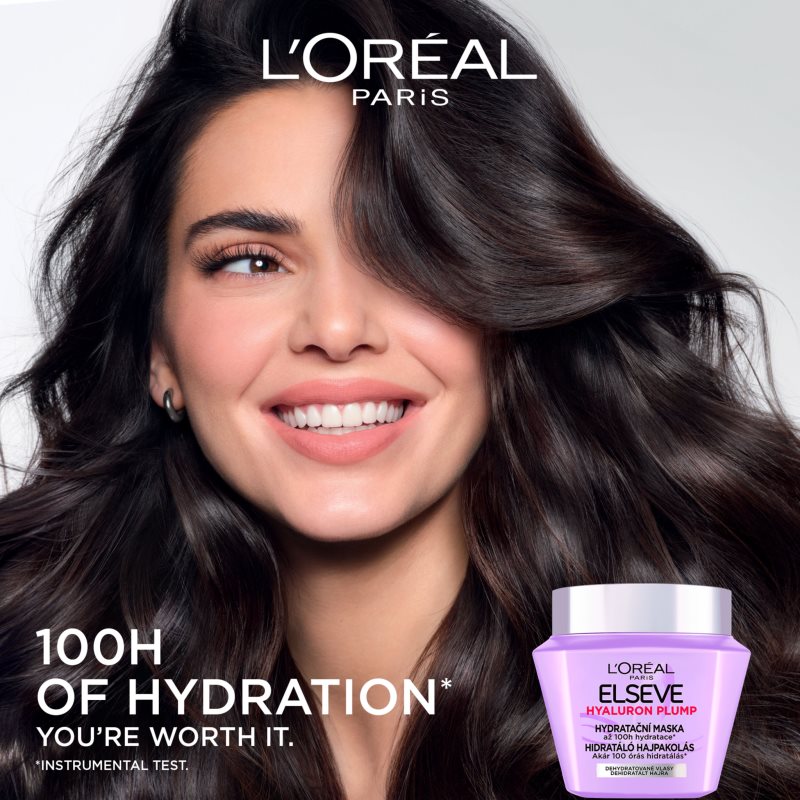 L’Oréal Paris Elseve Hyaluron Plump maska na vlasy s kyselinou hyaluronovou 300 ml (obrázek 3)