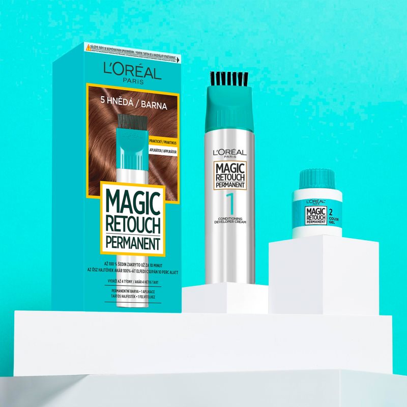 L’Oréal Paris Magic Retouch Permanent Root Touch-up Hair Dye With Applicator Shade 5 BROWN