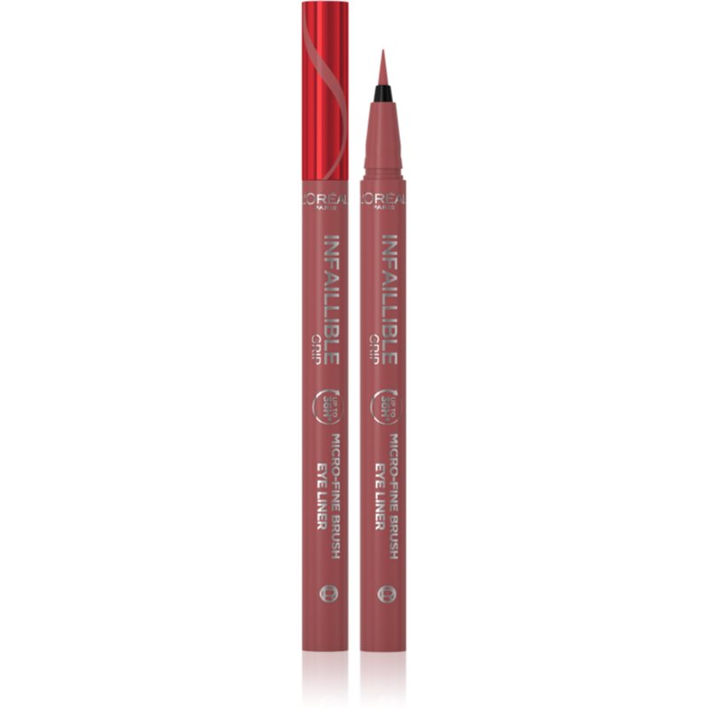 L'Oréal Paris Infaillible Grip 36H Micro-Fine Brush Eye Liner 0,4 g očná linka pre ženy 03 Ancient Rose fix v ceruzke