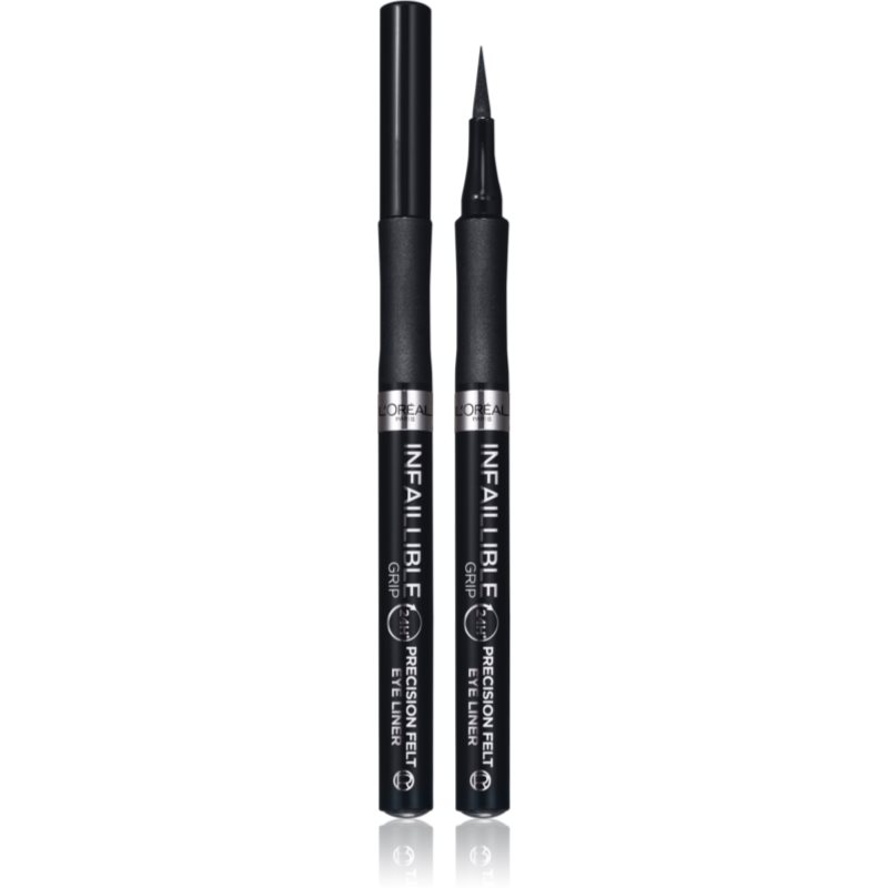L'Oréal Paris Infaillible Grip 24H Precision Felt Eyeliner 1 ml očná linka pre ženy 01 Black fix v ceruzke