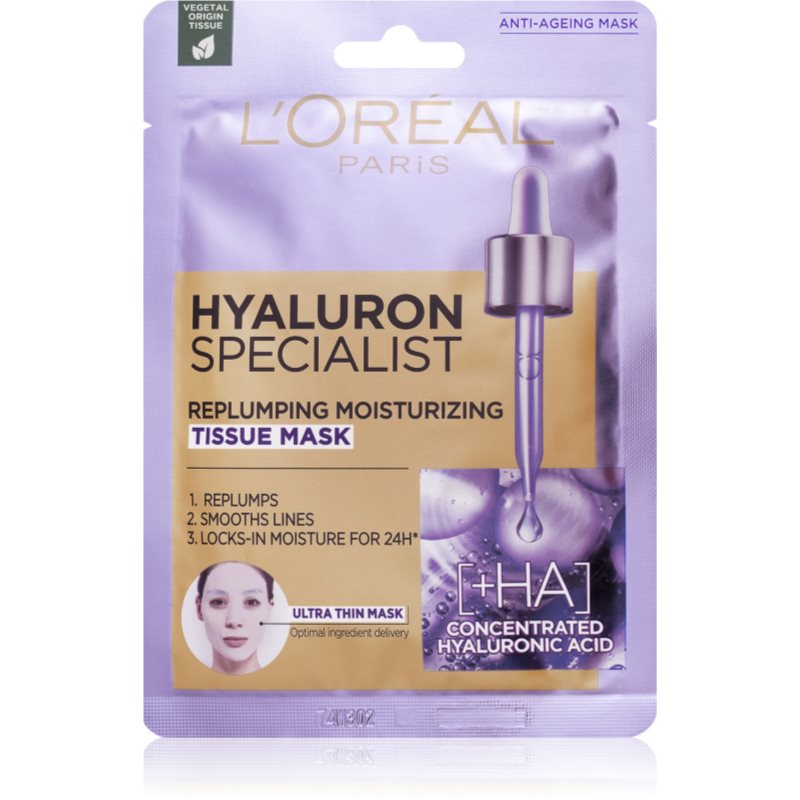 Zdjęcia - Maska do twarzy LOreal L’Oréal Paris Hyaluron Specialist maseczka w płachcie 28 g 