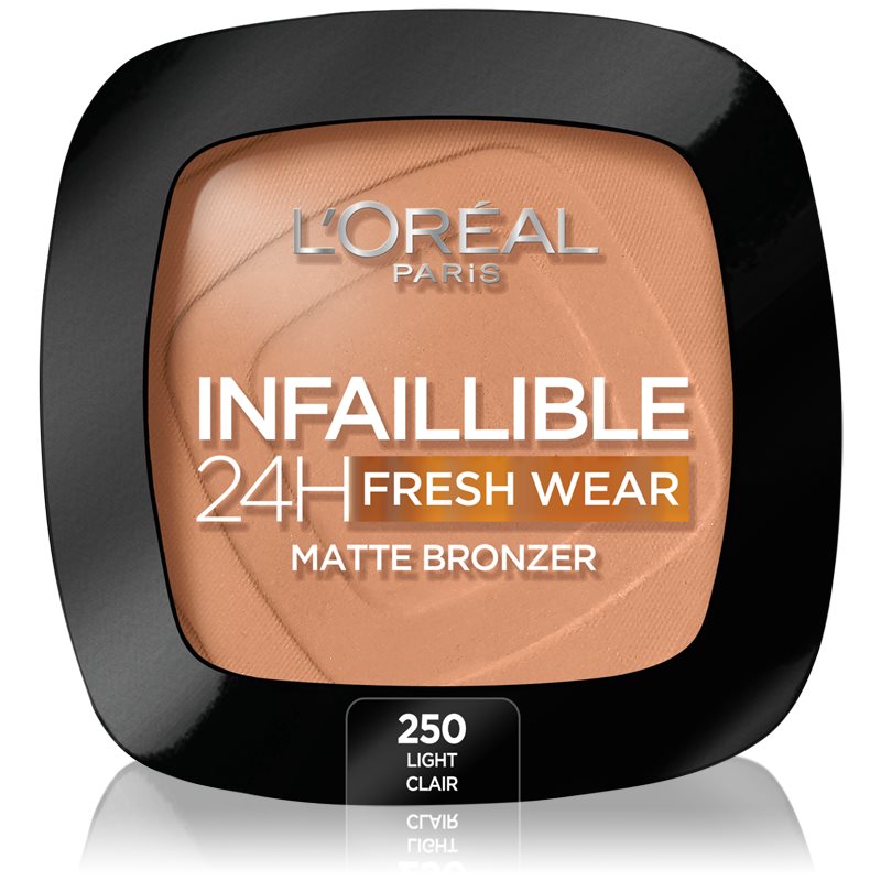 E-shop L’Oréal Paris Infaillible Fresh Wear 24h bronzer s matným efektem odstín 250 Light 9 g