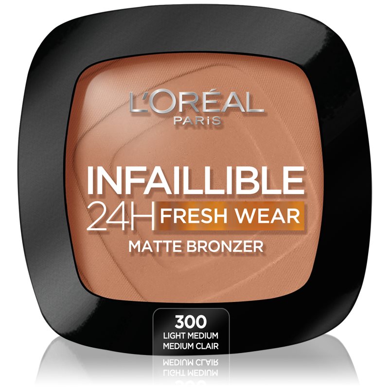 L’Oréal Paris Infaillible Fresh Wear 24h Bronzer With Matt Effect Shade 300 Light Medium 9 G