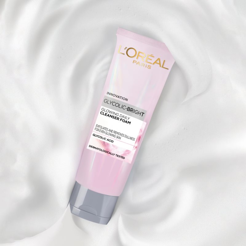 L’Oréal Paris Glycolic-Bright очищаюча пінка для шкіри обличчя 100 мл