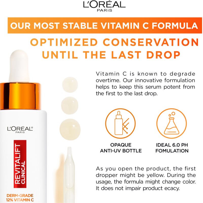 L’Oréal Paris Revitalift Clinical Facial Serum With Vitamin C 30 Ml