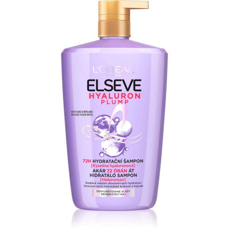 L'Oreal Paris Elseve Hyaluron Plump moisturising shampoo with hyaluronic acid 1000 ml
