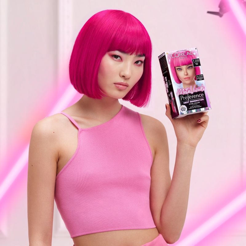 L’Oréal Paris Préférence Meta Vivids Semi-permanent Hair Colour Shade 7.222 Meta Pink 1 Pc