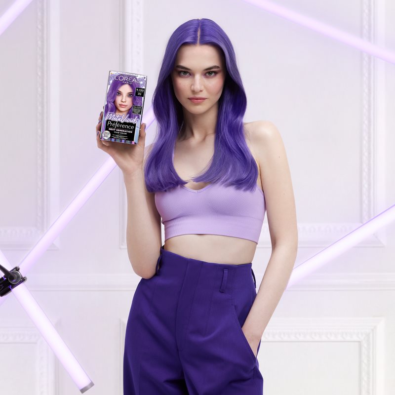 L’Oréal Paris Préférence Meta Vivids Semi-permanent Hair Colour Shade 9.120 Meta Lilac 1 Pc