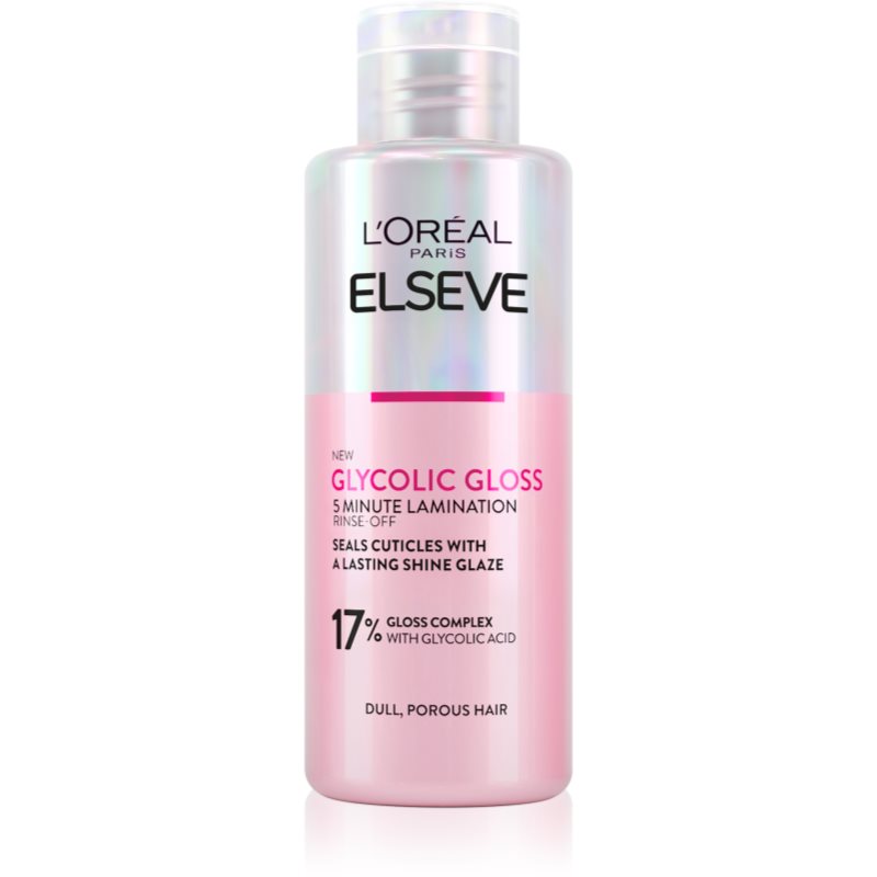 L’Oréal Paris Elseve Glycolic Gloss маска для волосся для вирівнювання та відновлення пошкодженого волосся 200 мл