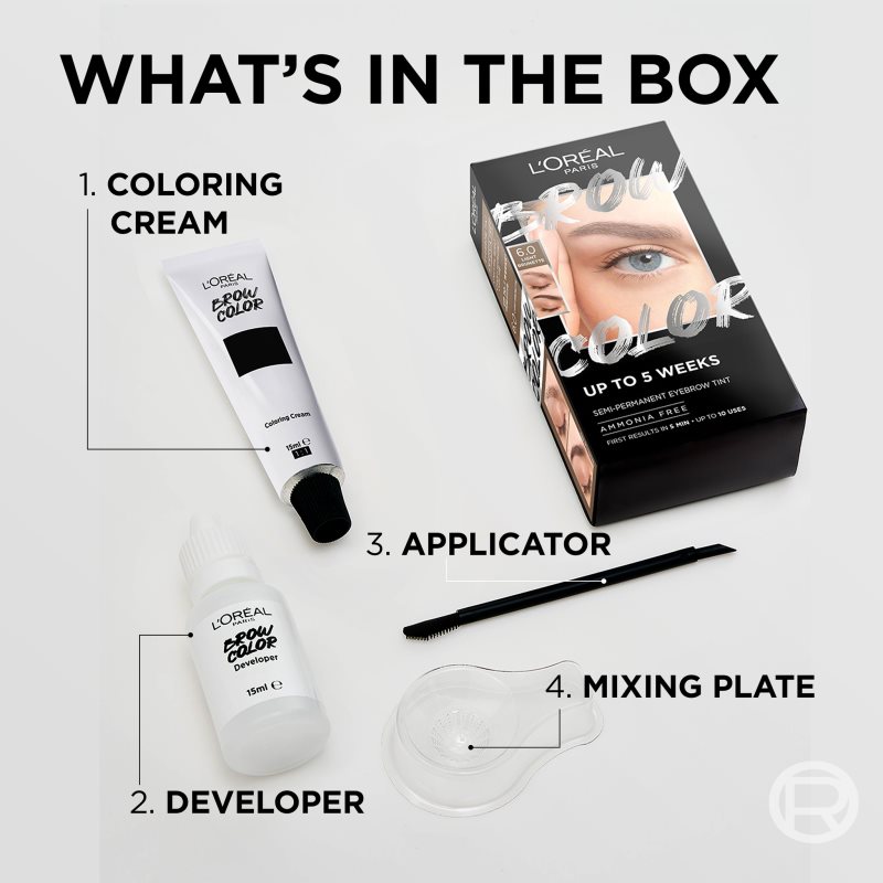 L’Oréal Paris Brow Color barva na obočí odstín 1.0 Black 1 ks (obrázek 5)