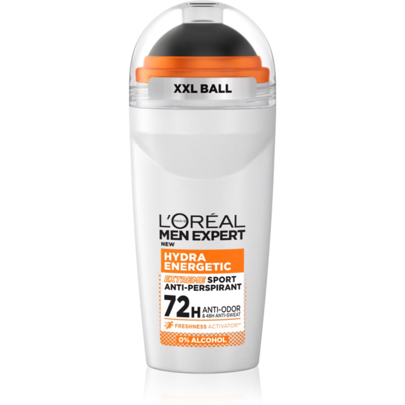 L’Oréal Paris Men Expert Hydra Energetic antiperspirant roll-on proti neprijetnemu vonju in potenju 50 ml