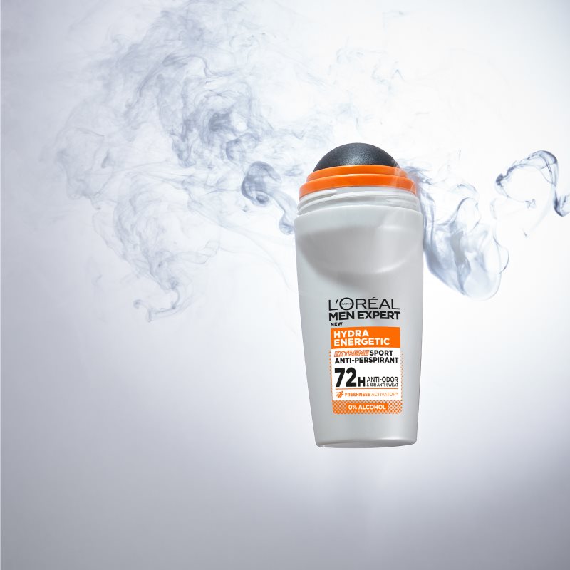 L’Oréal Paris Men Expert Hydra Energetic Antitranspirant-Deoroller gegen Schweiß- und Schweißgeruch 50 ml