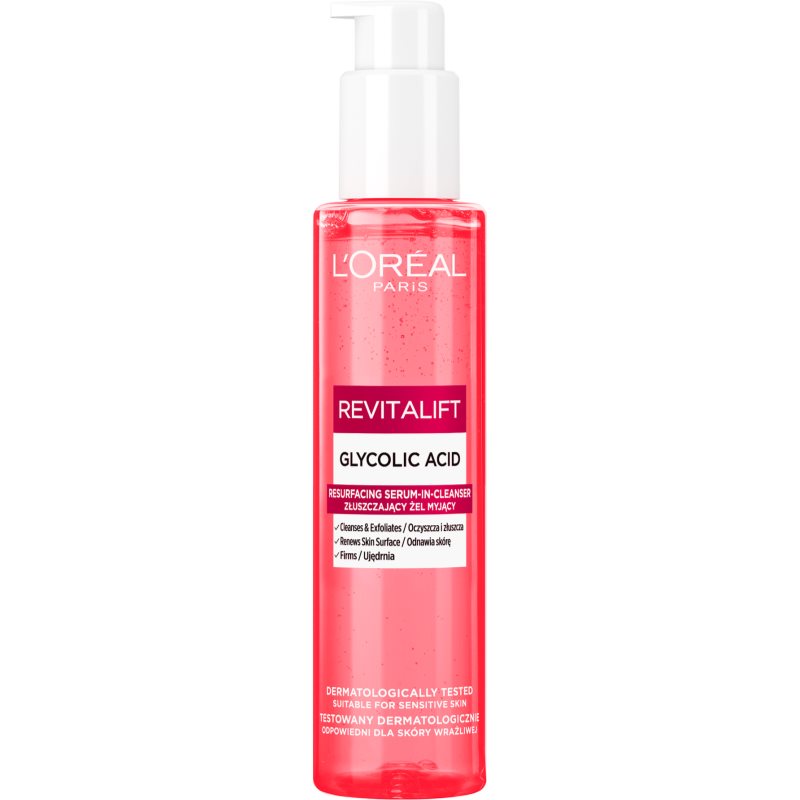 L’Oréal Paris Revitalift Glycolic Reinigungsgel mit Peelingwirkung 150 ml