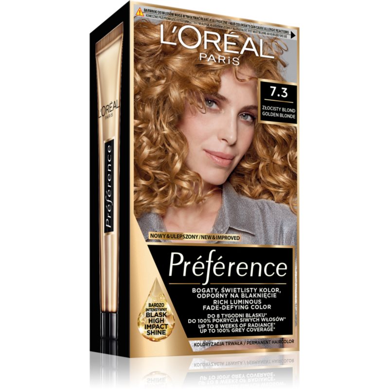 L’Oréal Paris Préférence Haarfarbe Farbton 7.3 Golden Blonde 1 St.