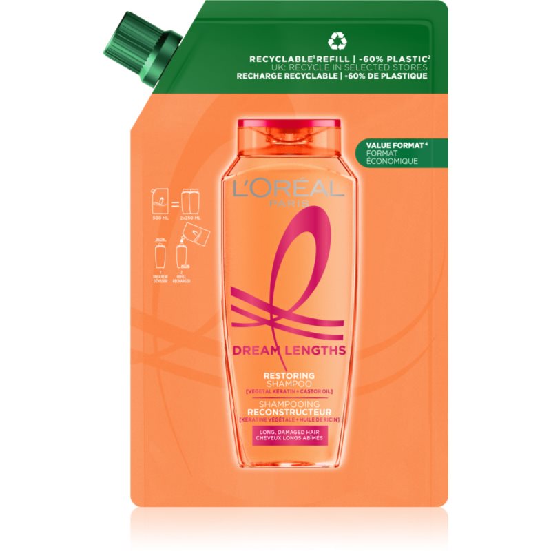L’Oréal Paris Elseve Dream Long erneuerndes Shampoo Refill 500 ml