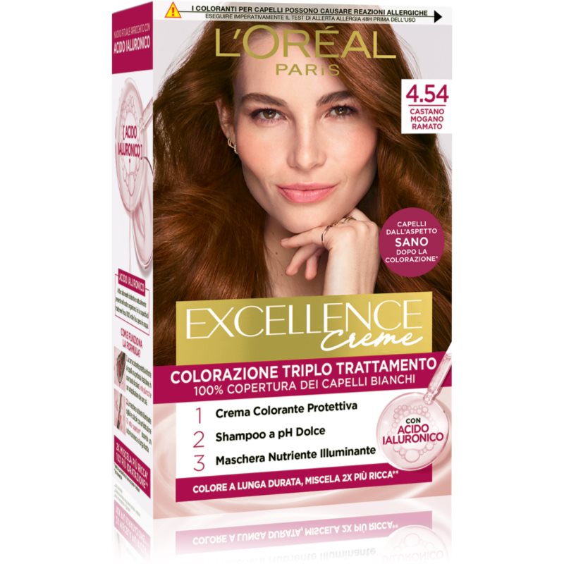 L’Oréal Paris Eccellenza Crema tinta per capelli colore Castano Mogano Ramato 1 pz