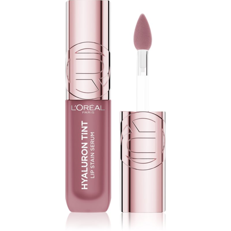 L’Oréal Paris Hyaluron Tint Lip Stain Serum tekutý rúž s hydratačným účinkom odtieň 217 Smoky Mauve 5 ml