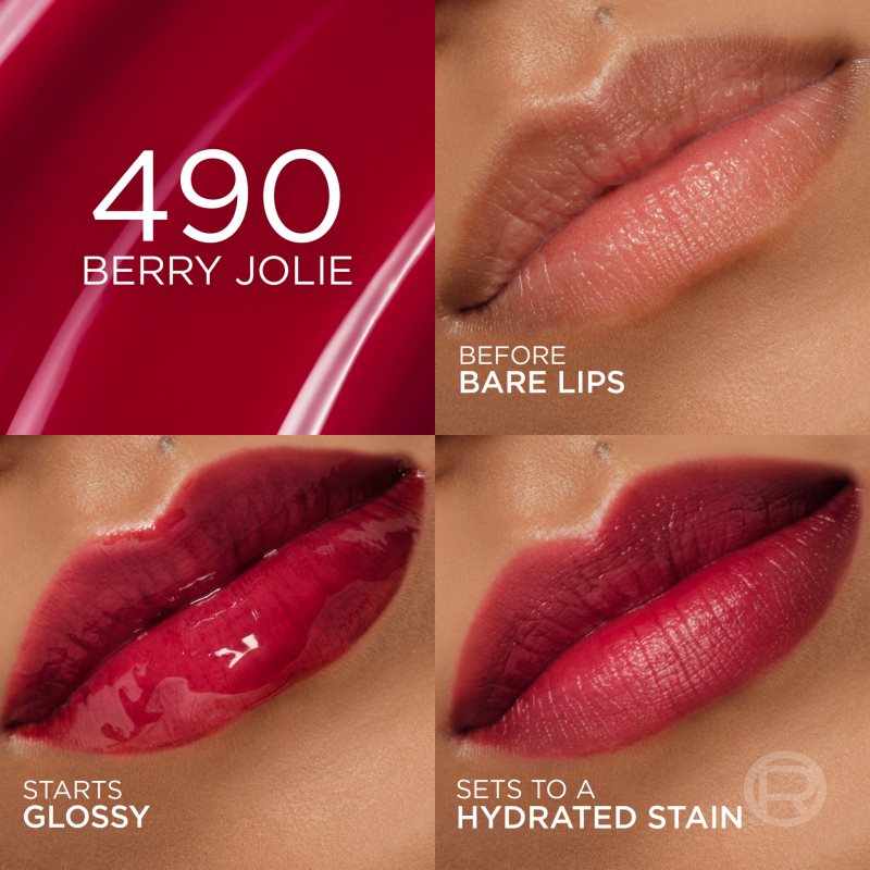 L’Oréal Paris Plump Ambition lesk na pery pre väčší objem s kyselinou hyalurónovou odtieň 490 Berry Jolie 5 ml