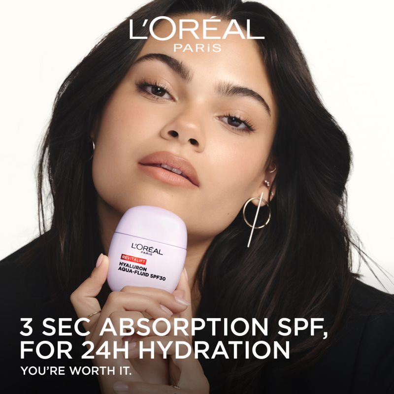 L’Oréal Paris Revitalift Hyaluron Aqua-Fluid ľahký ochranný fluid SPF 30 40 ml