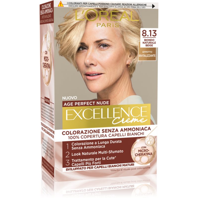 L’Oréal Paris Eccellenza Universal Nudes tinta permanente per capelli colore 8.13 1 pz