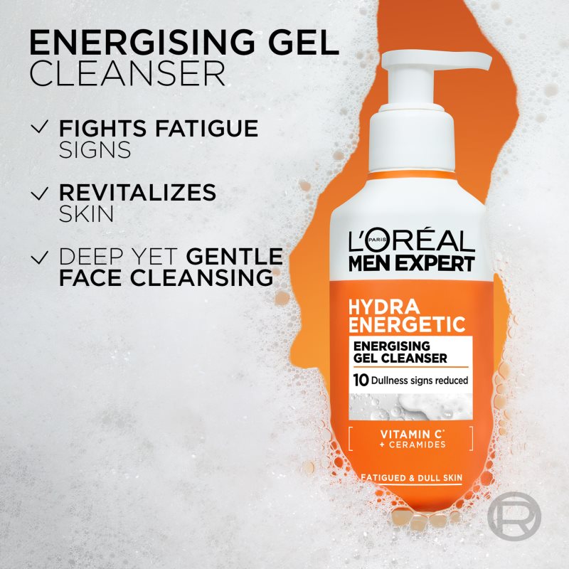 L’Oréal Paris Men Expert Hydra Energetic osviežujúci čistiaci gél pre mužov 260 ml