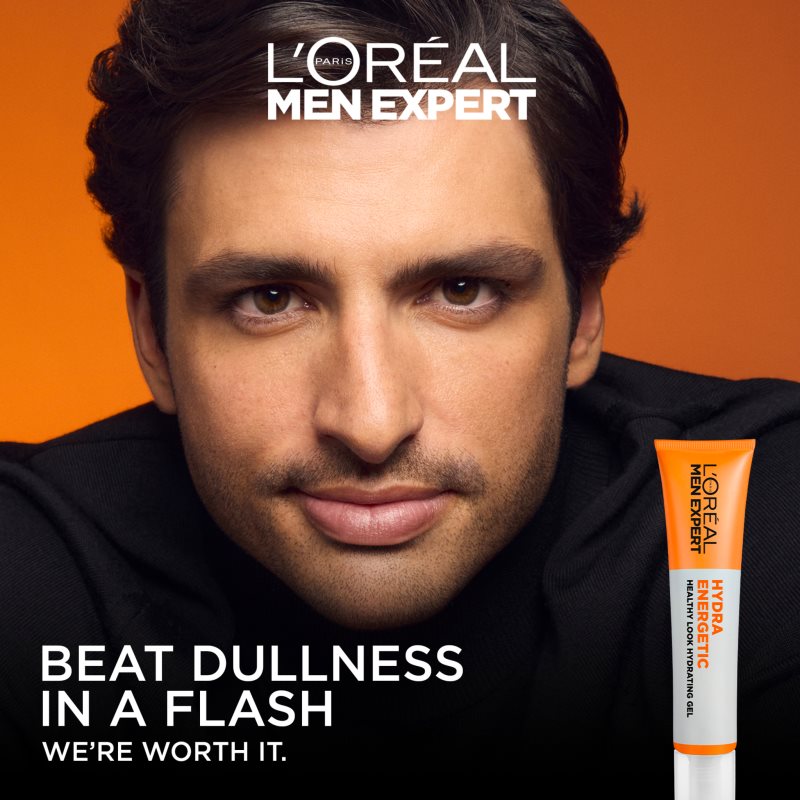 L’Oréal Paris Men Expert Hydra Energetic hydratačný gel pre rozjasnenie pleti pre mužov 40 ml