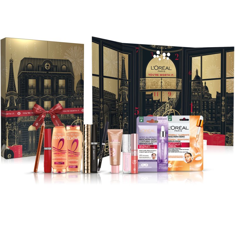 L’Oréal Paris Calendario dell'Avvento 12 Giorni 2025 adventní kalendář
